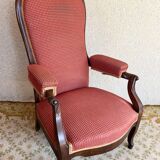 19th century Voltaire rack and pinion armchair in walnut