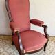 19th century Voltaire rack and pinion armchair in walnut
