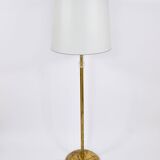 Bakalowits floor lamp from Vienna in solid brass with a glass handle, Austria, 1950s.
