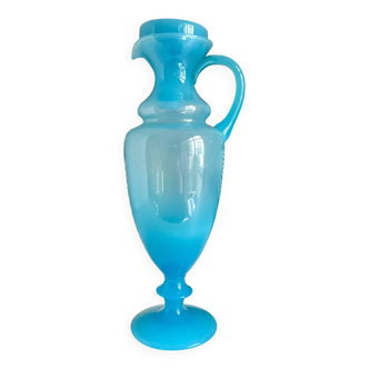 Ewer, pitcher in sky blue opaline