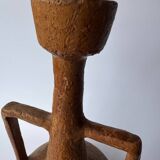 Large vintage handmade terracotta vase