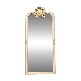 Très grand miroir laqué et doré époque Napoléon III
