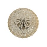 Herda Holland - lampe de plafond - géométrique - verre pressé - années 60