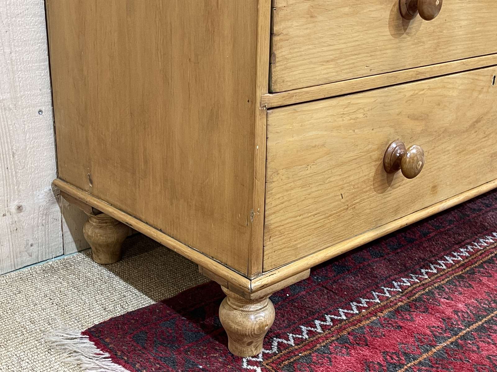 Victorian chest of drawers in nineteenth century fir