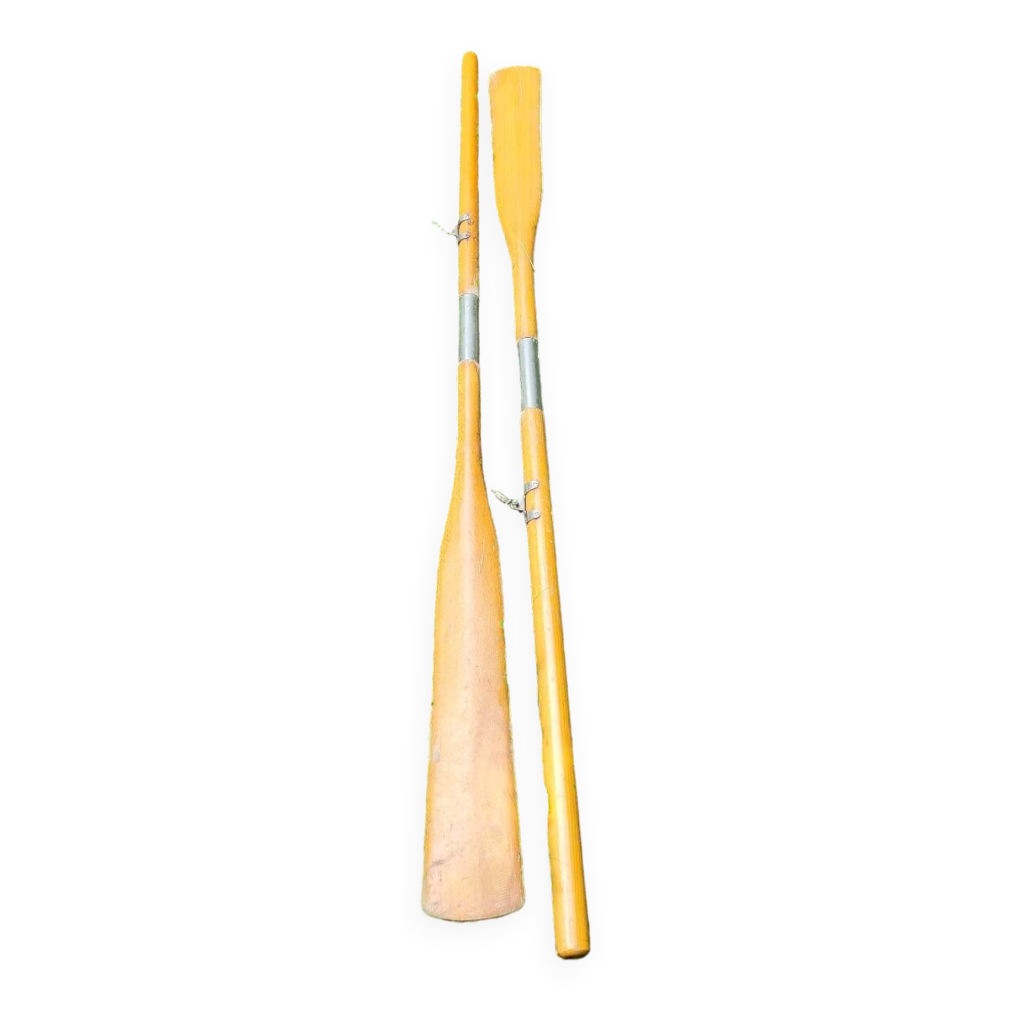 Pair of wooden oars