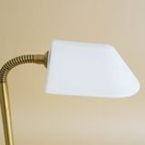 Table lamp by Bankamp Leuchten made of brass and frosted glass