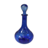 Carafe en verre bleu vintage