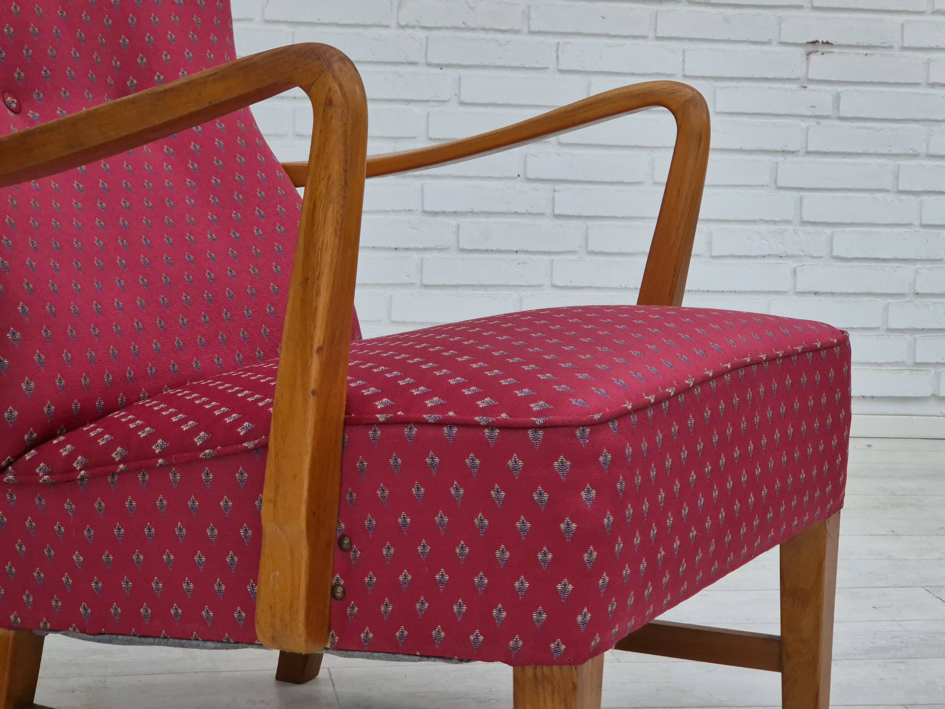 1970s, Scandinavian chairr, original very good condition, ash wood.