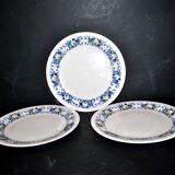 Set of 3 Villeroy & Boch vintage CADIZ porcelain dinner plates, 1970s