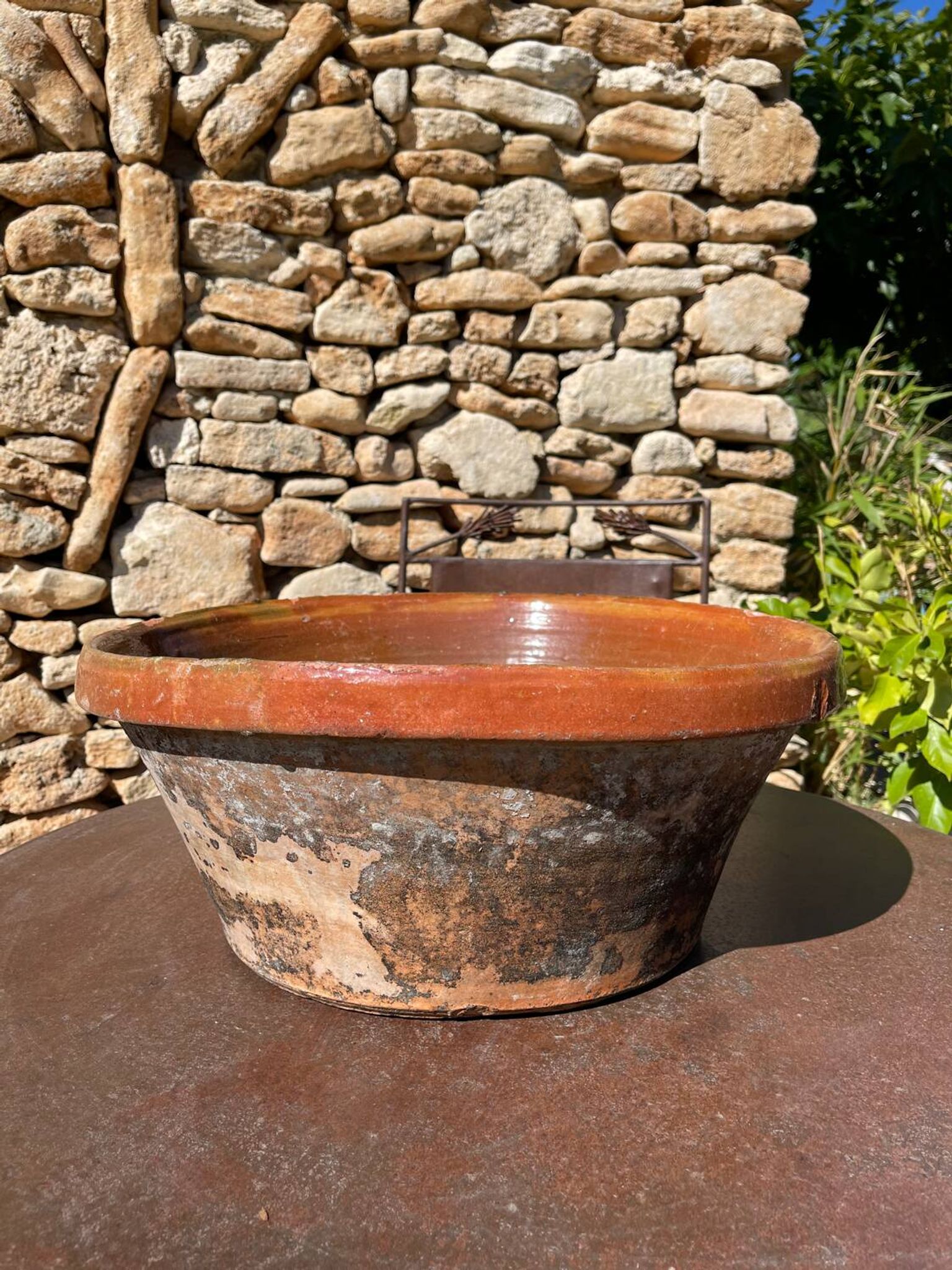 Plat lebrillo ancien en terre cuite