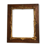 Old frame wood and gold