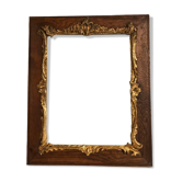 Cadre ancien bois et or