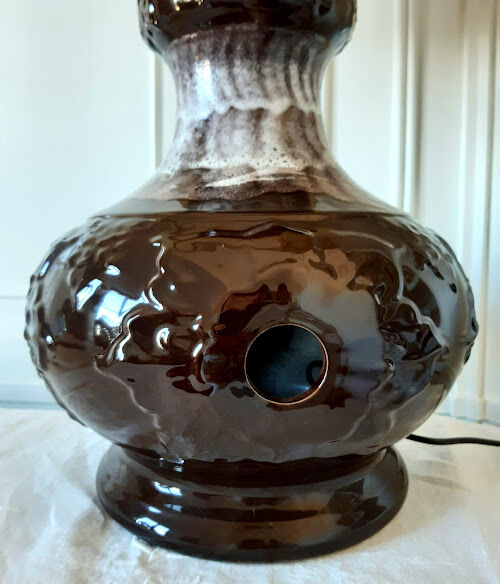 Openwork ceramic floor lamp 1970