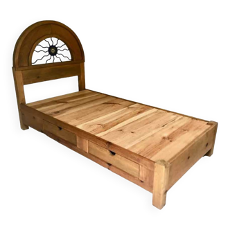 Mexican sun decor bed 2 drawers