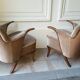 Lot de 2 fauteuils sculptural années 50 60