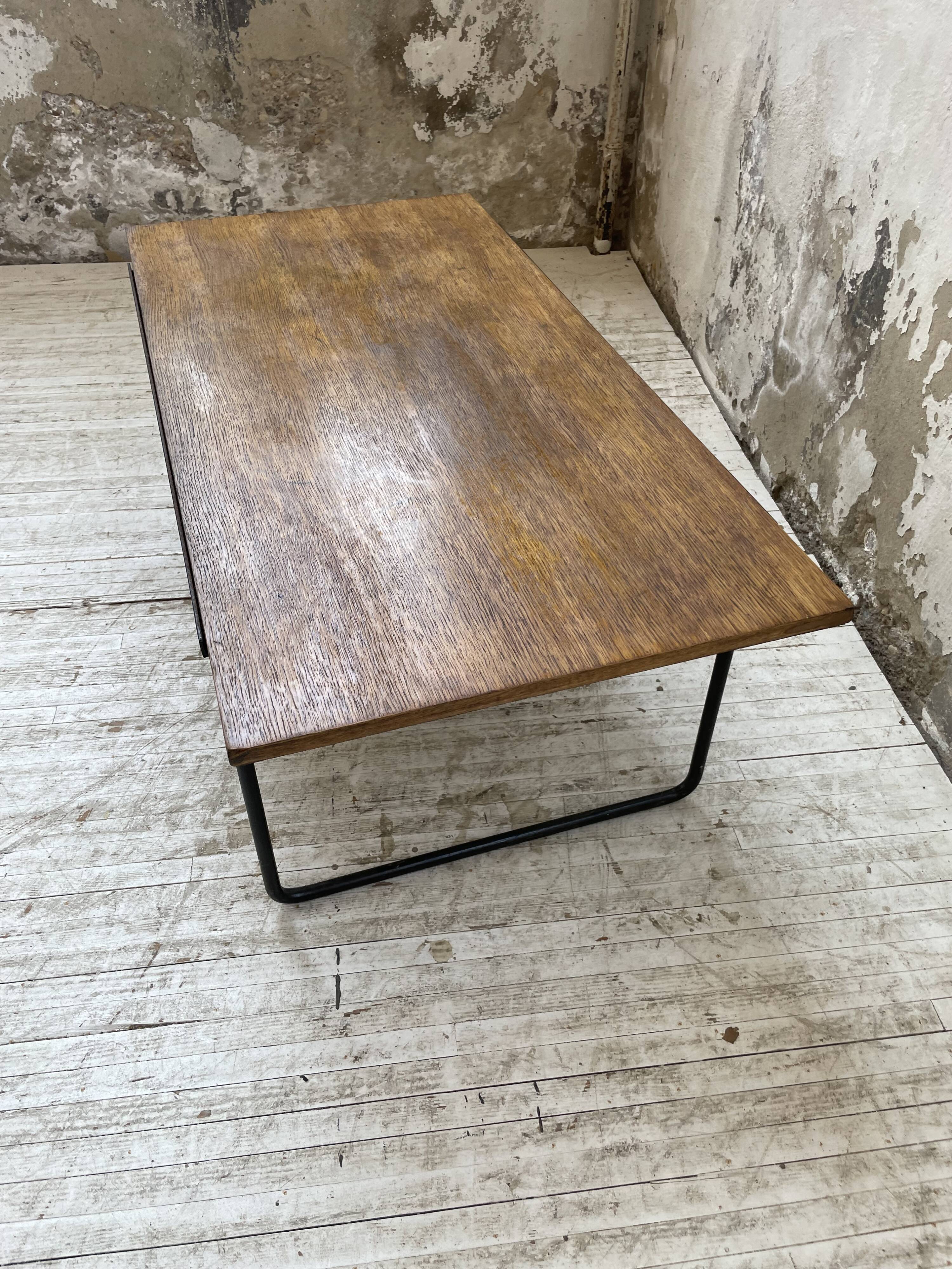 50s modernist oak coffee table