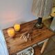 Country chic console side table