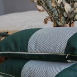 Green design graphic rectangle cushion