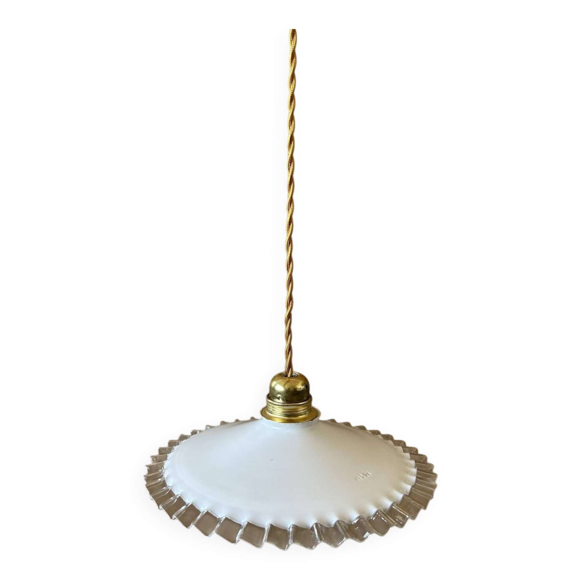 Suspension opaline ancienne