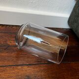 Cylindrical glass vase