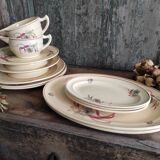 Vintage French oval serving dish by Moulin des Loups