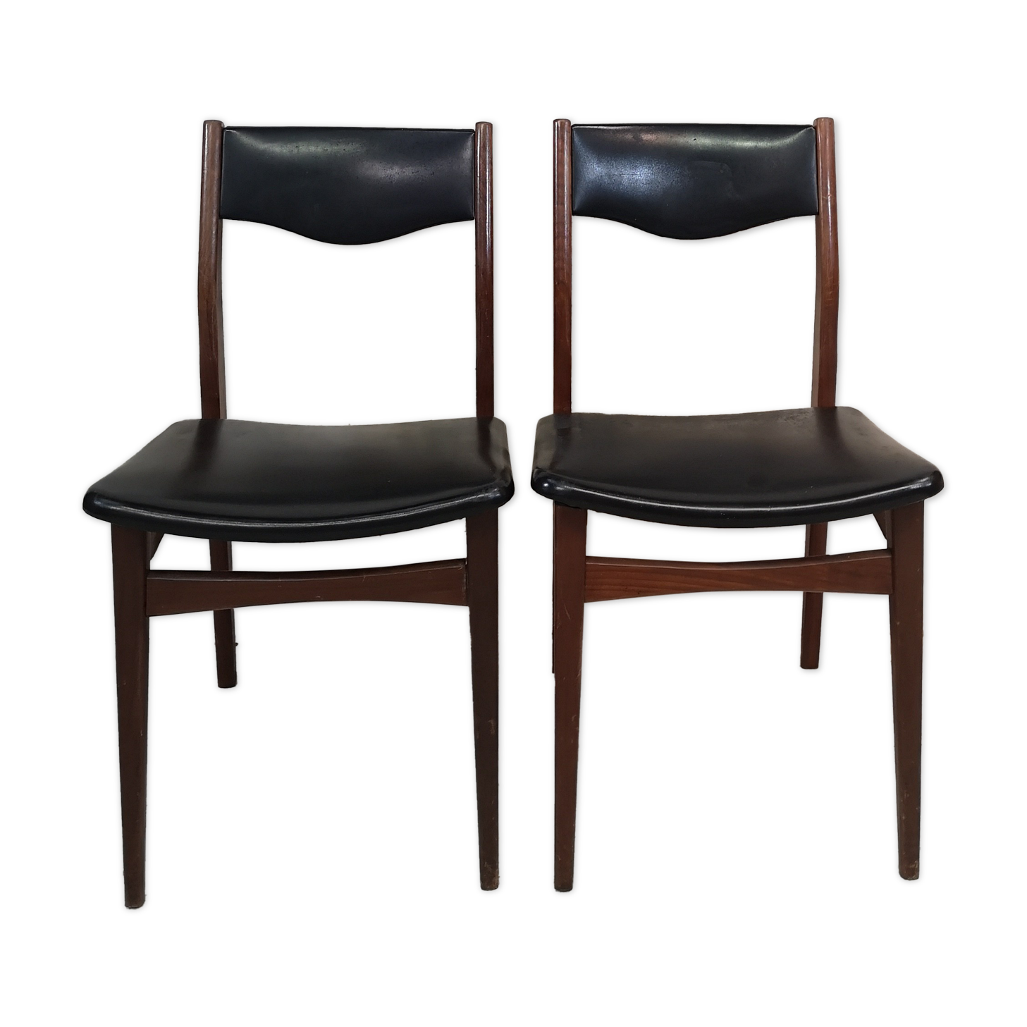 Paire de chaises scandinaves 50/60 teck