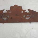 Large natural wood pediment