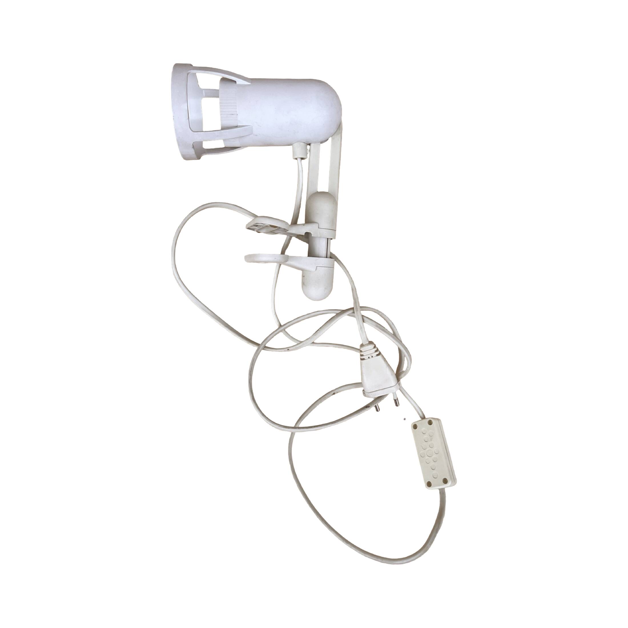 Night lamp, attached to the tabletop, Osram, Germany, 1970s.