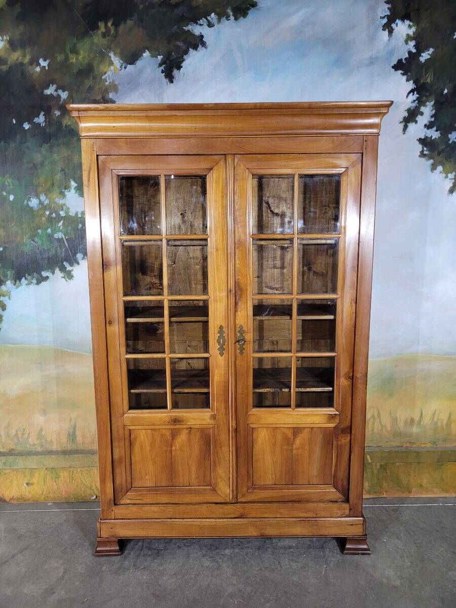 Louis Philippe library in cherry wood