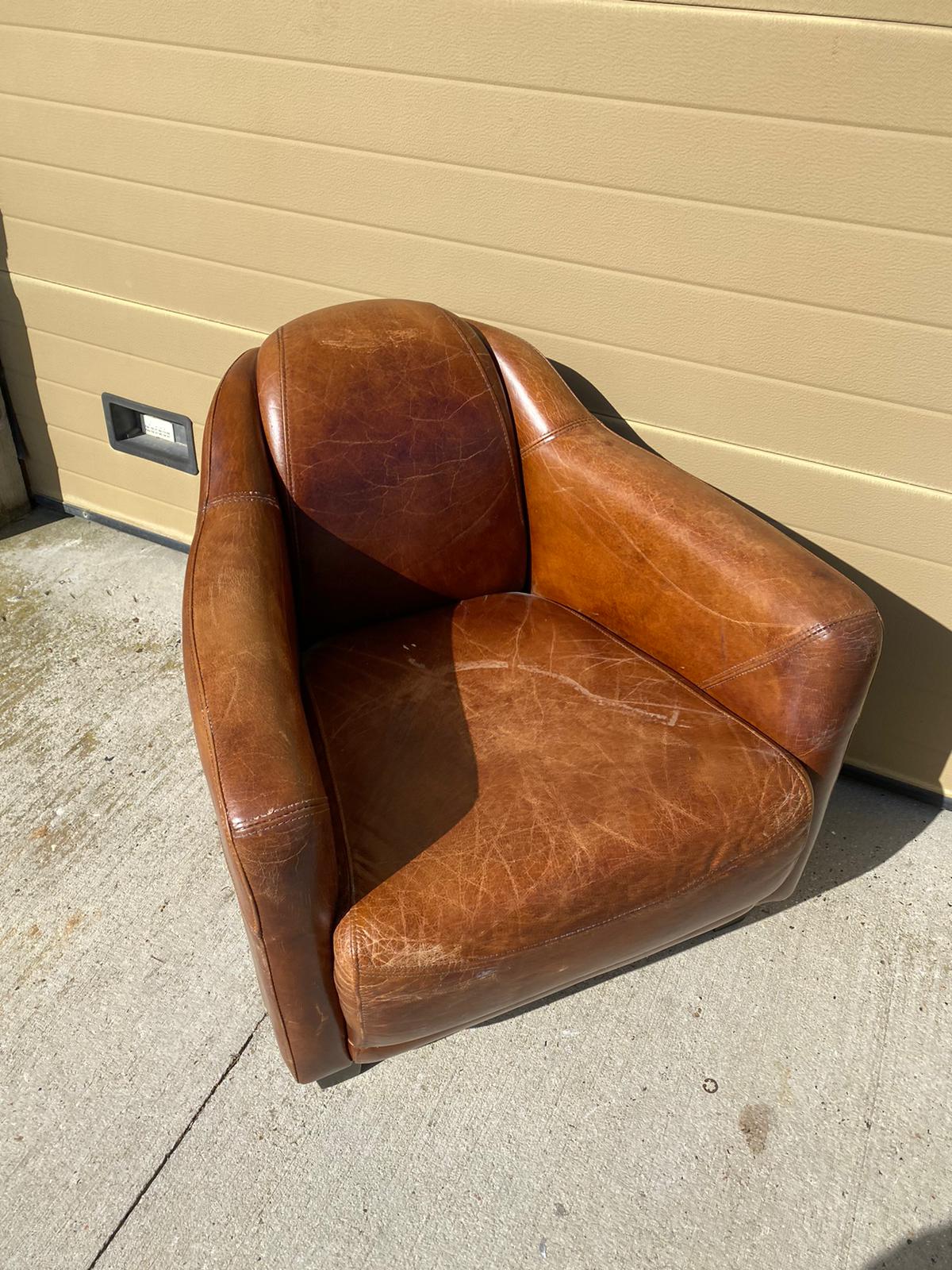 Club leather chair
