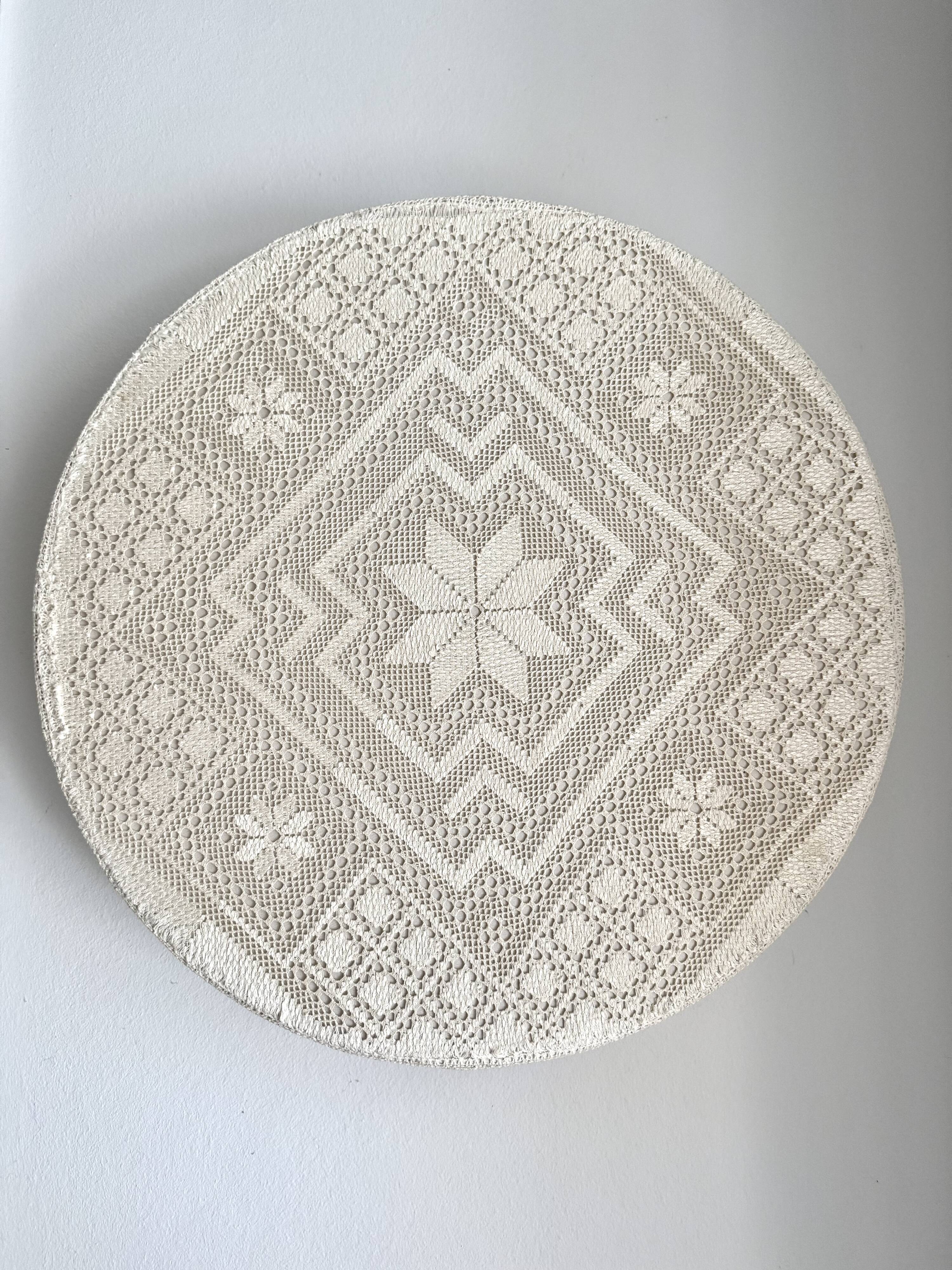 Applique, plafonnier suédois moderne en textile crocheté