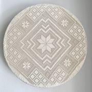 XL textile Plafond /ceiling lamp, swedish modern, crocheted
