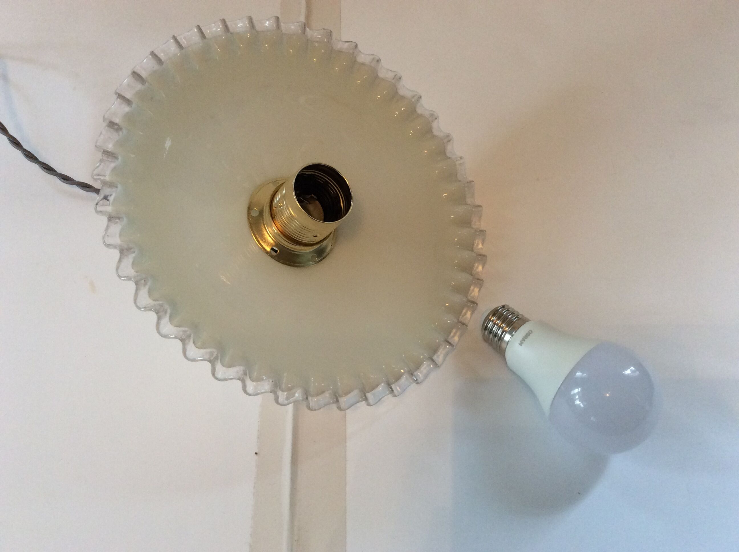 Vintage opaline hanging