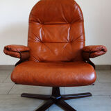 Leather armchair G Mobel, Sweden 60s