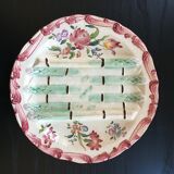 Assiette barbotine Terre de fer