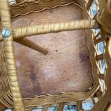 Vintage rattan bottle holder