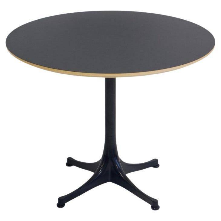 George Nelson Black Pedestal Table by Vitra