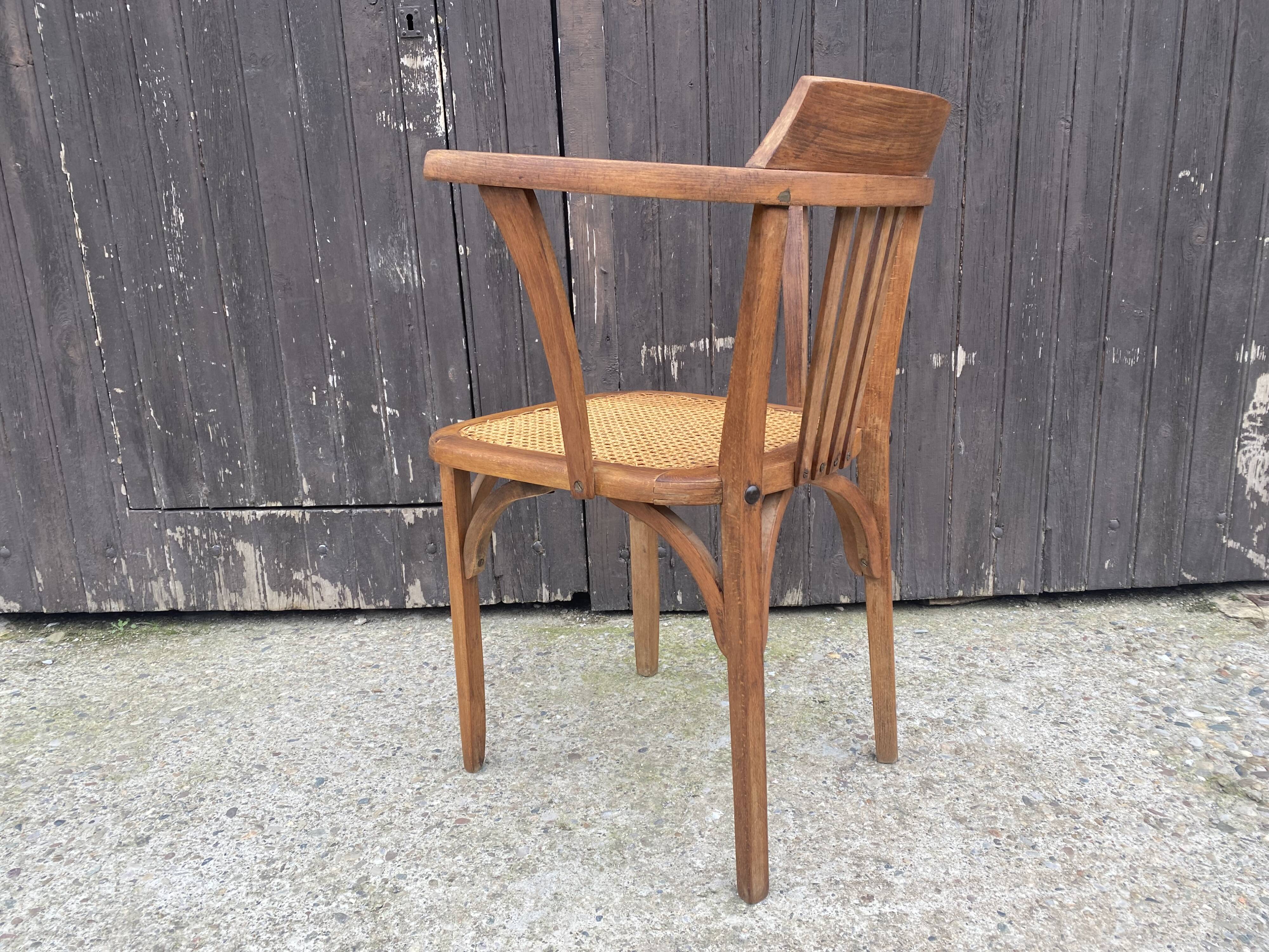 Stella canned armchair TBE