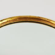Round wall mirror in gilded wood, mid-century, C. Allodi & G. Subelli, Italy, 1950s.