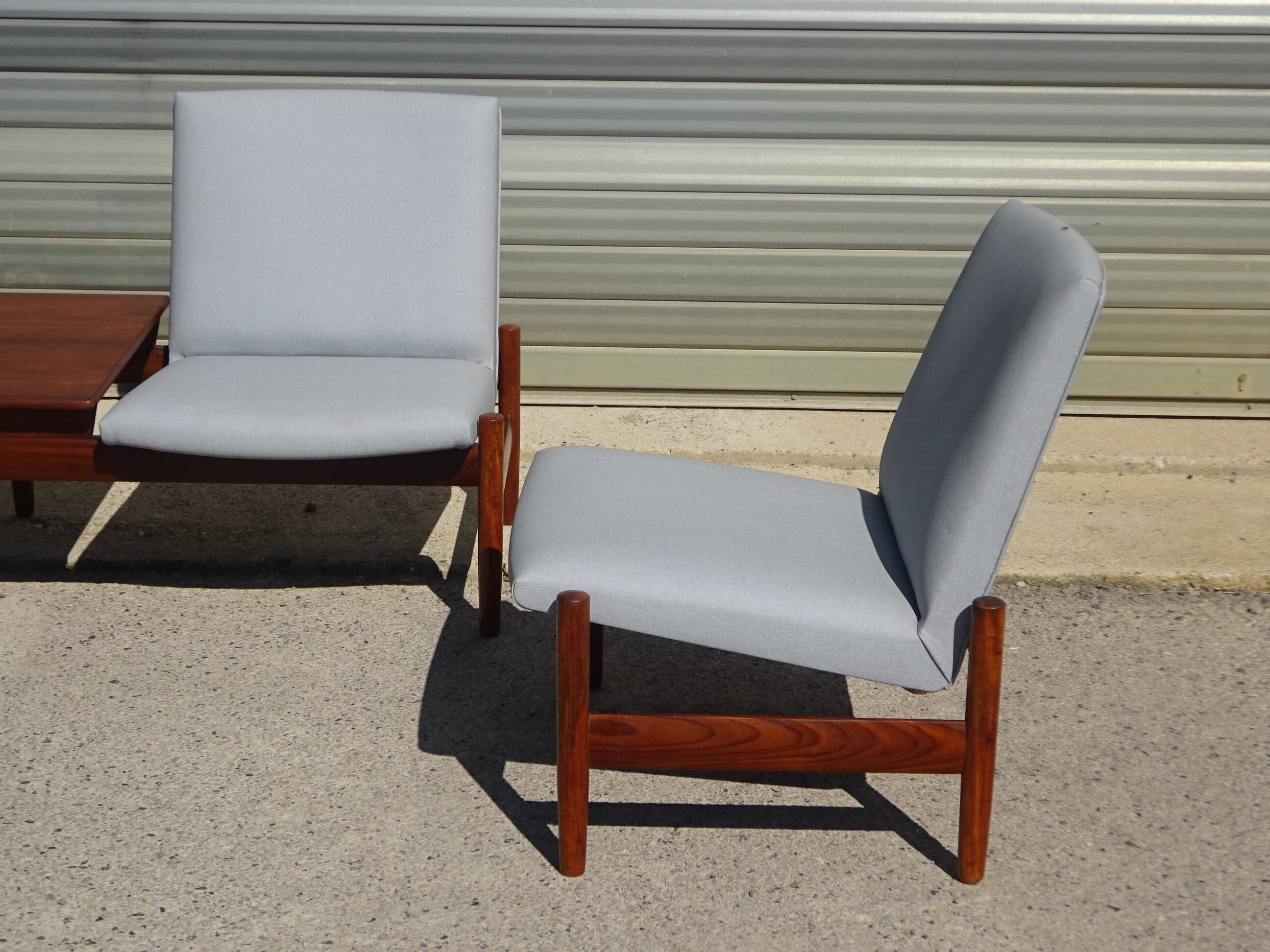 Modular vintage lounge set in teak signed by Karl SØrlie & SØnner.