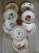 8 mismatched antique soup plates