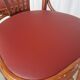 Set of 2 Vintage Bar Chairs: Red Leather Seat, High Pub Stools