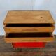 Small infilade vintage chest of drawers 2 sliding doors 2 drawers