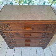 Art Deco chest of drawers, vintage antique furniture