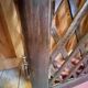 Double wooden door