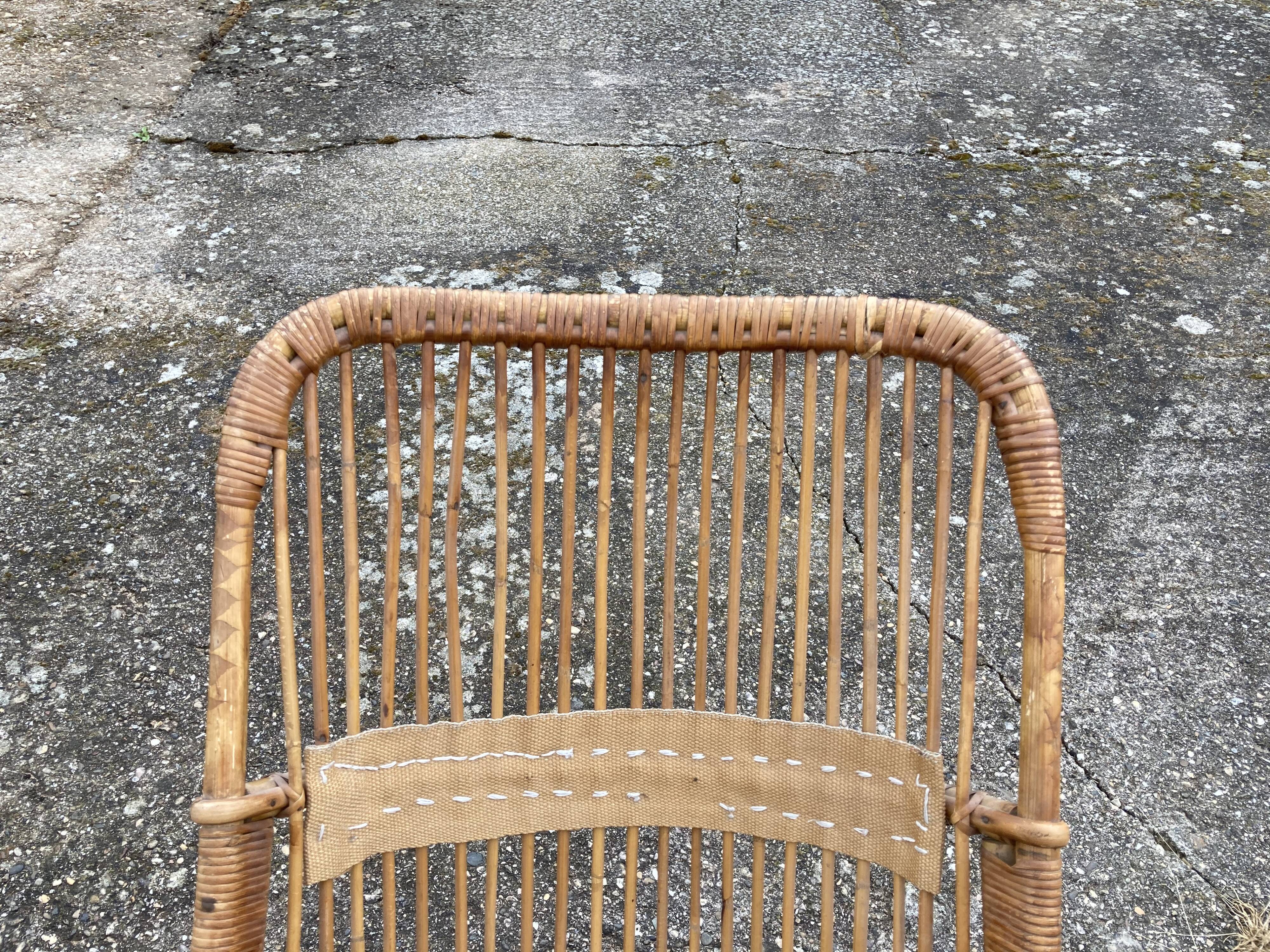 Large rattan chair back