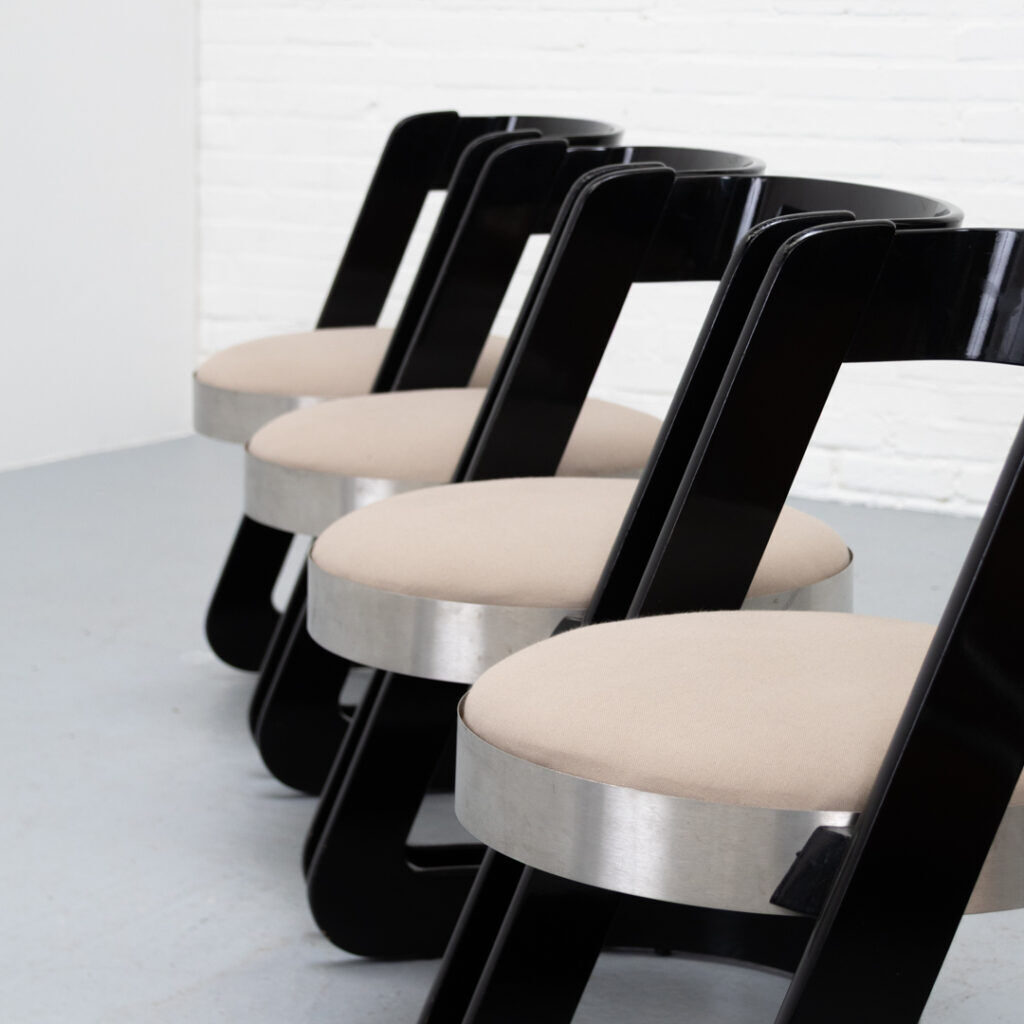 Willy Rizzo Dining Set Italy 1970s