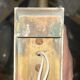 Vintage Art Deco wall light, brass and perspex, France, 1930.