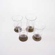 Set of four glasses, Danish design, 1970s, manufactured in Denmark