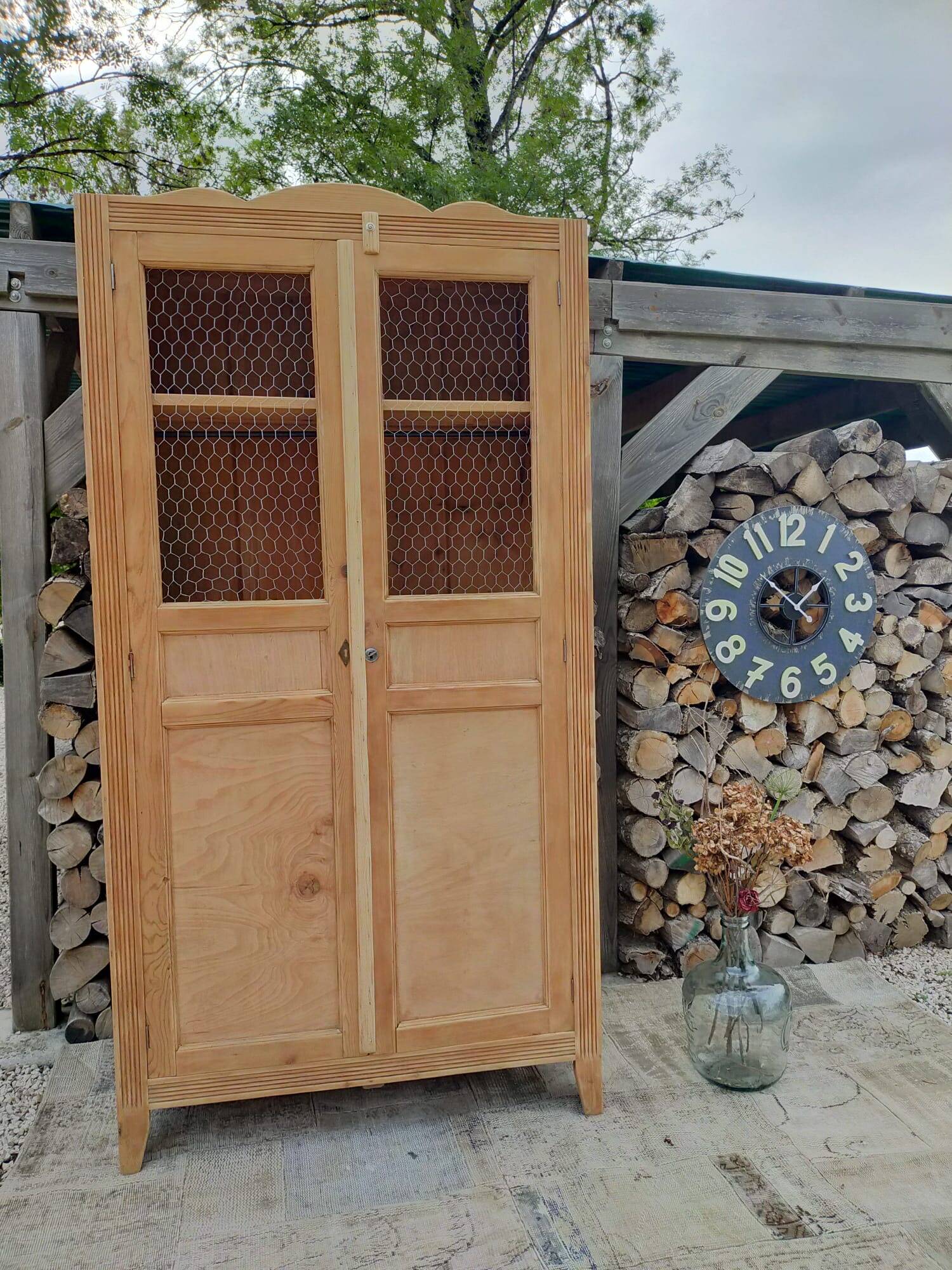Renovated wooden wardrobe